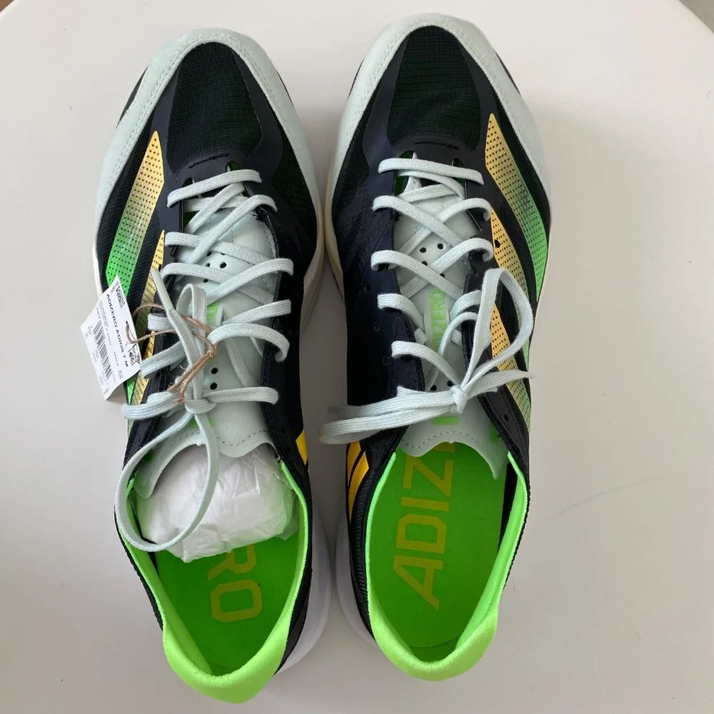 New in the Box Men's Adidas Adizero Adios 7 M Running Shoes Size US 9 (GY8409)